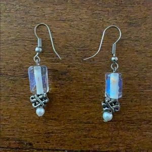 Iridescent Stone Earrings